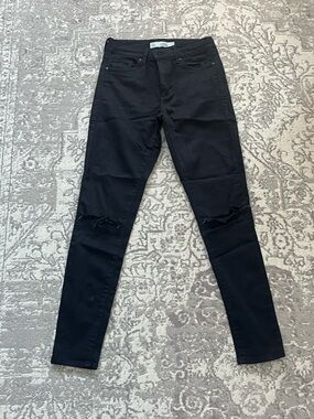 Topshop Leigh Black Skinny Jeans